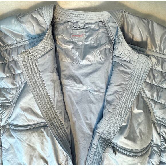 Free People Movement Ice Blue Down Packable Liner Jacket Coat XS NEW Oversized - Picture 10 of 15